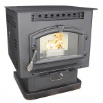 US Stove - 6041 Multi-Fuel Stove on Pedestal - 2,400 Sq. Ft.